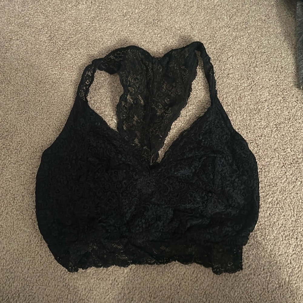 Soma black racer back bralette